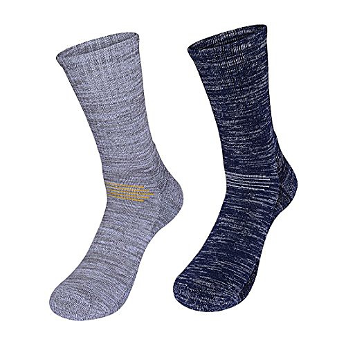 

men's hiking & trekking socks, soft thermal performance socks for outdoor enthusiasts, wicking cushion anti blister crew socks for outdoor activities