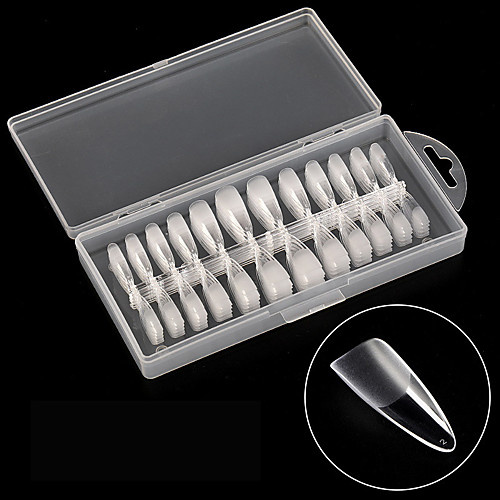 

240PCS Nail Semi-Matte A Long Section Of Thin Film Pointed Ballet Trace-Free Polished Piece Of Semi-Finished Fake Nails