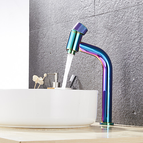 

Bathroom Sink Faucet - Waterfall Electroplated Centerset Single Handle One HoleBath Taps