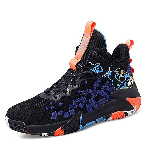 

Men's Trainers Athletic Shoes Sporty Outdoor Basketball Shoes Mesh Non-slipping Black / Red Yellow Blue Fall Spring