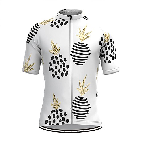 

Men's Short Sleeve Cycling Jersey White Fruit Bike Top Mountain Bike MTB Road Bike Cycling Breathable Sports Clothing Apparel / Stretchy / Athletic