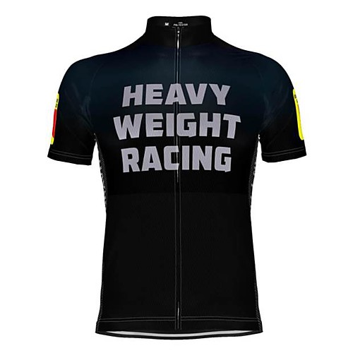 

21Grams Men's Short Sleeve Cycling Jersey Black / Yellow BlackWhite Bike Top Mountain Bike MTB Road Bike Cycling Breathable Sports Clothing Apparel / Stretchy / Athletic