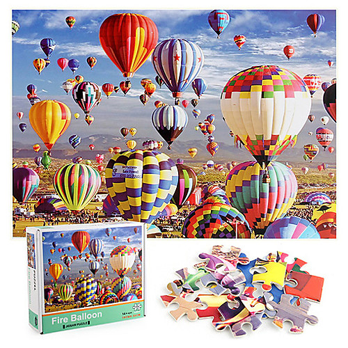 

1000 Pieces Of Thick Paper Hot Air Balloon Puzzle Puzzle Adult Decompression Gift