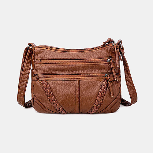 

women multi-pocket middle-aged vintage crossbody bag shoulder bag