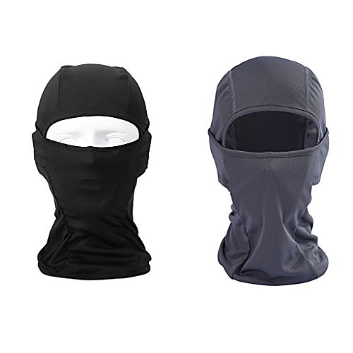 

BigForest 2 pieces Motorcycle Cycling Face Mask Breathable Anti UV Face Mask Headgear Hats Lycra Balaclava Full Face Mask Neck Hood for Outdoor Motorcycle Cycling Sports Skiing Fishing Climbing A