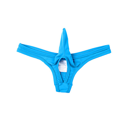 

Men's 1 Piece Basic G-string Underwear - Normal Low Waist Light Blue Blue Dark Gray M L XL