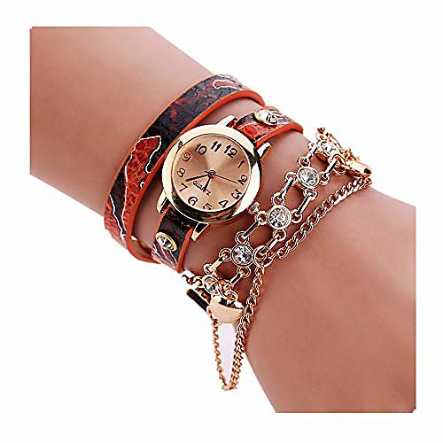 

Women Watches Sale Clearance,Jukila Women Analog Quartz Watch Rhinestone Rivet Chain Fashion Classic Wrist Watch Casual Business Bracelet Watches Gift Round Dial Case Leather Band Watches
