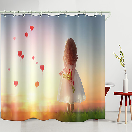 

Shower Curtains & Hooks Modern Polyester New Design