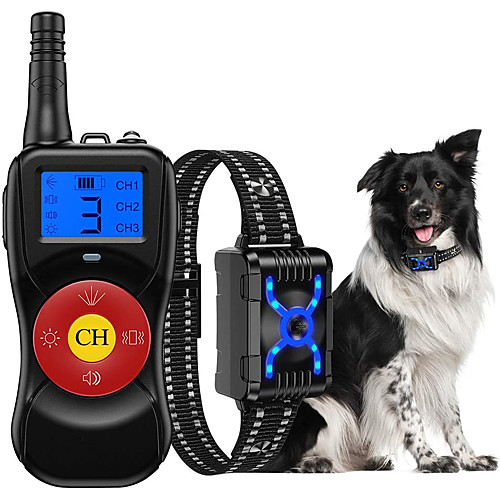 

Anti Barking Dog Collars with 800M Remote Control, Dog Barking Deterrent Devices with Spray/Vibration/Sound Modes for Dog Training, Bark Collar for Small Medium Large Dogs.