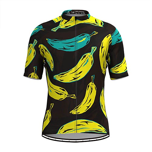 

Men's Short Sleeve Cycling Jersey Black Fruit Bike Top Mountain Bike MTB Road Bike Cycling Breathable Sports Clothing Apparel / Stretchy / Athletic