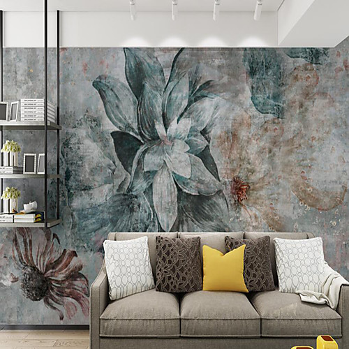 

Art Deco Tile Floral Home Decoration Modern Wall Covering, Vinylal Material Self adhesive Wallpaper Mural Wall Cloth, Room Wallcovering