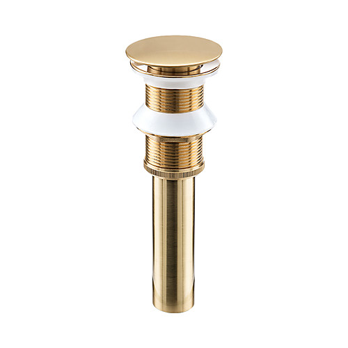 

faucet accessory - superior quality pop-up water drain without overflow contemporary brass brushed