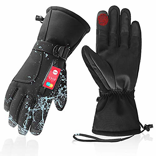 

Ski Gloves Winter Gloves for Men Women Waterproof & Windproof Thermal Gloves -3M Thinsulate Insulate With zipper pocket Winter Touch Screen Warm Gloves for Winter Outdoor Sports Motorcycle Gloves(L)