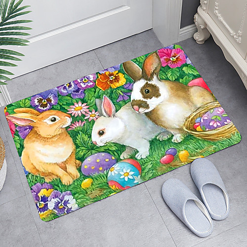 

Bathroom Bath Mats Novelty Absorbent Bathroom Rug Nonwoven New Design