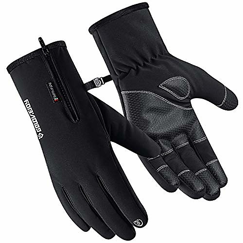 

Ski Gloves Men, Winter Gloves for Men Women Thermal Windproof Gloves Breathable Cycling Gloves Durable Waterproof Gloves Black Women's Snow Gloves Suitable for Both Men and Women