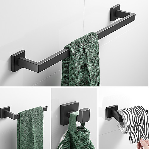 

Bathroom Accessory Set / Towel Bar / Toilet Paper Holder New Design / Creative / Multifunction Contemporary / Modern Stainless Steel 1pc - Bathroom Double / 1-Towel Bar / towel ring Wall Mounted