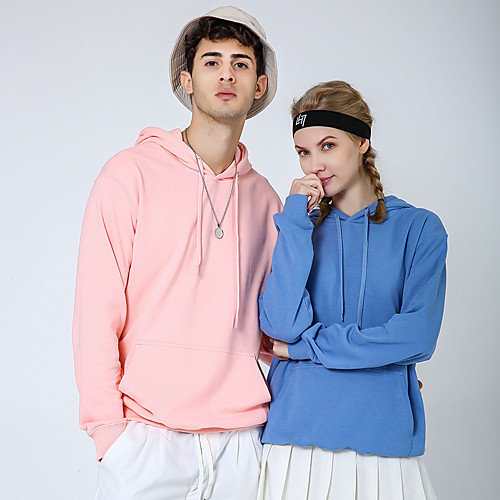 

Men's Hoodie Pullover Black White Blue Minimalist Hoodie Fleece Solid Color Cool Sport Athleisure Hoodie Top Long Sleeve Breathable Warm Soft Comfortable Everyday Use Causal Exercising General Use