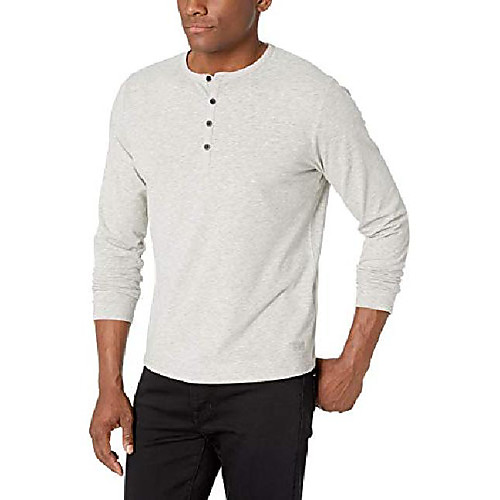 

Men's Fjord Henley Shirt, 950 Grey Melange, Medium