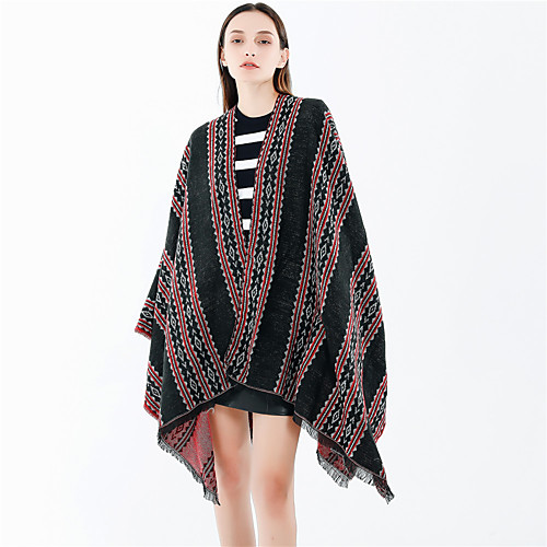 

Sleeveless Artistic / Retro / Shawls Orlon Special Occasion / Party / Evening Shawl & Wrap / Women's Wrap With Plaid / Patterned
