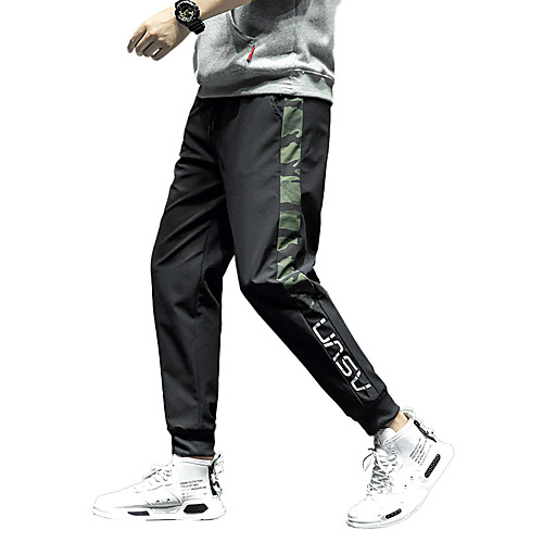 

Men's Sweatpants Jogger Pants Drawstring Color Block Sport Athleisure Pants / Trousers Bottoms Warm Comfortable Running Everyday Use Street Casual Daily Outdoor