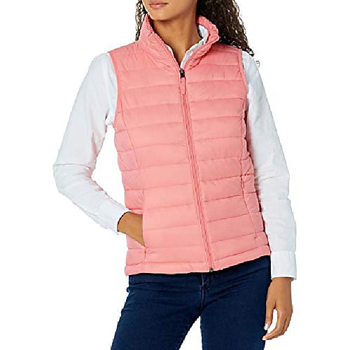 

Women's Sports Puffer Jacket Hiking Vest / Gilet Outdoor Down Jacket Winter Outdoor Solid Color Thermal Warm Packable Lightweight Breathable Top Hunting Fishing Climbing Light Green Wine Pink White
