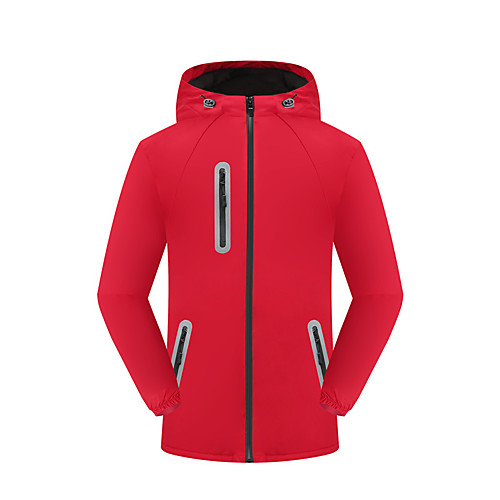 

Women's Men's Hoodie Jacket Hiking Softshell Jacket Hiking Windbreaker Outdoor Waterproof Lightweight UV Sun Protection Windproof Jacket Top Fishing Climbing Camping / Hiking / Caving Black Yellow