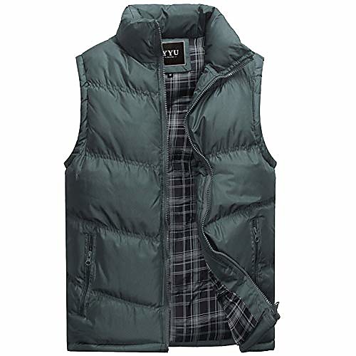 

Men's Sports Puffer Jacket Hiking Down Jacket Hiking Vest / Gilet Winter Outdoor Lightweight Windproof Breathable Quick Dry Vest / Gilet Top Fleece Fishing Climbing Camping / Hiking / Caving Iron