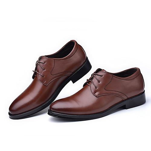 

Men's Oxfords Business Casual Daily Office & Career Walking Shoes PU Non-slipping Wear Proof Black Brown Fall Spring