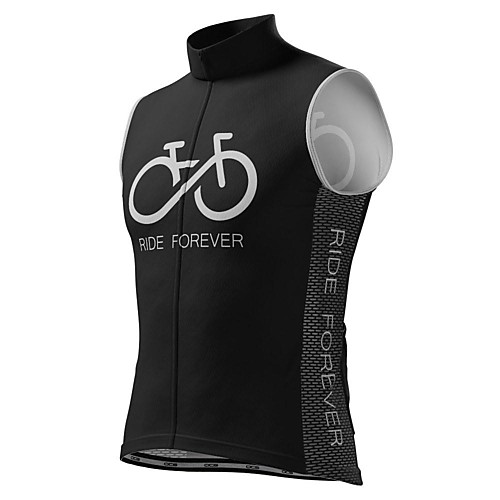 

21Grams Men's Sleeveless Cycling Jersey White Black Bike Top Mountain Bike MTB Road Bike Cycling Breathable Sports Clothing Apparel / Stretchy / Athletic