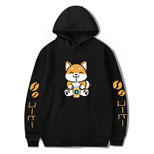 

Men's Pullover Hoodie Sweatshirt Dog Graphic Animal Print Hooded Daily Holiday 3D Print Casual Cute Hoodies Sweatshirts Long Sleeve White Black Red