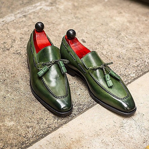 

Men's Oxfords Daily PU Synthetics Green Fall Spring