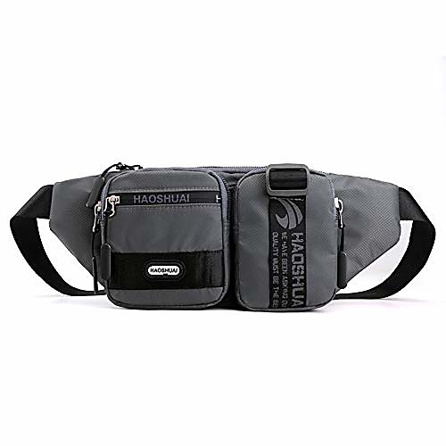 

Chest Bags Waist Pack Shoulder Messenger Pack Casual Daypack Rucksack for Men Women Outdoor Cycling Hiking Sports (Grey)