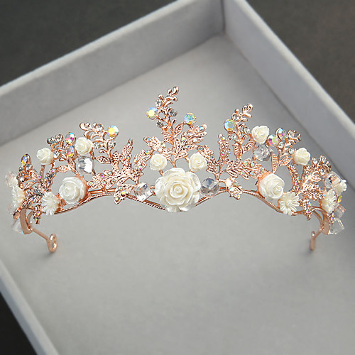 

Wedding Alloy Tiaras with Metal 1 Piece Wedding / Party / Evening Headpiece