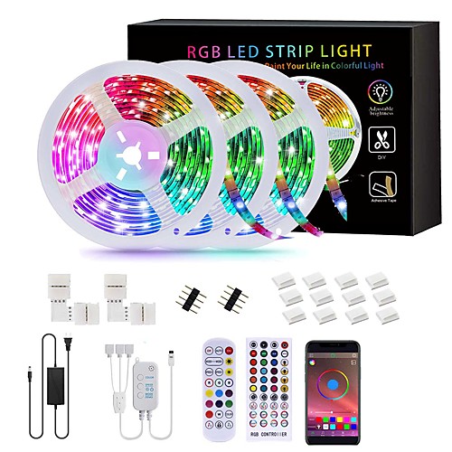 

310M Light Sets RGB Strip Lights Smart Lights 540 LEDs SMD5050 10mm 1Set Mounting Bracket 1 set RGB Christmas New Year's APP Control Tiktok LED Strip Lights 12 V