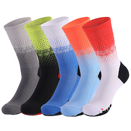 

uokoki compression socks long-sleeve basketball socks for adults plus size boxes top sport skateboard towel socks (color: d, size: l [39-42])