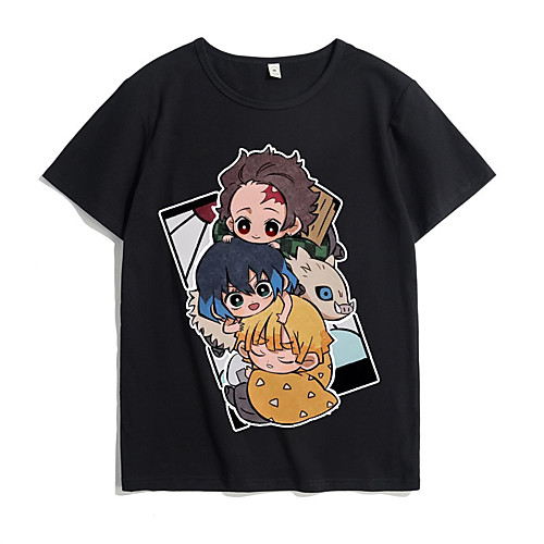 

Inspired by Demon Slayer Cosplay Cosplay Costume T-shirt Microfiber Graphic Prints Printing T-shirt For Women's / Men's