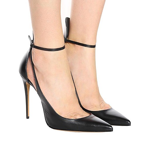 

Women's Wedding Shoes Stiletto Heel Pointed Toe Wedding Pumps Wedding Daily PU Synthetics Black