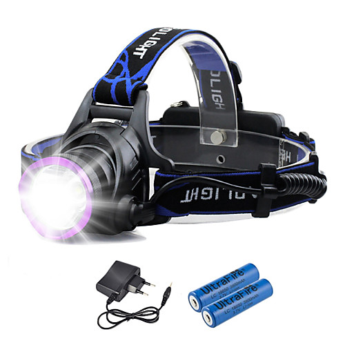 

Headlamps Waterproof Rechargeable 1800 lm LED LED 1 Emitters 3 Mode with Batteries and Chargers Waterproof Rechargeable Camping / Hiking / Caving Everyday Use Cycling / Bike EU Plug AU Plug UK Plug