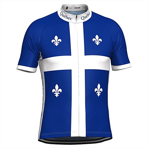 

21Grams Men's Short Sleeve Cycling Jersey Blue National Flag Bike Top Mountain Bike MTB Road Bike Cycling Breathable Sports Clothing Apparel / Stretchy / Athletic