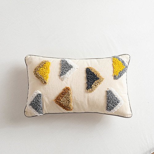 

1 pcs Polyester Pillow Cover, Art Deco Solid Colored Luxury Modern Rectangular Zipper Traditional Classic