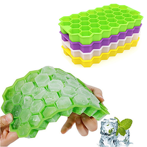 

Ice Cube Tray Silicone Ice Cube Mold 160 Mini Frozen Cubes Trays 37 Hexagon Ice Tools Drinkware Random Color