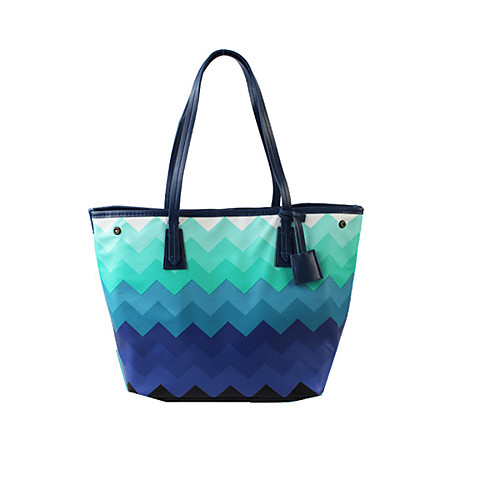 

Women's Bags Polyester Top Handle Bag Zipper Waves Daily Outdoor 2021 Handbags Sky Blue