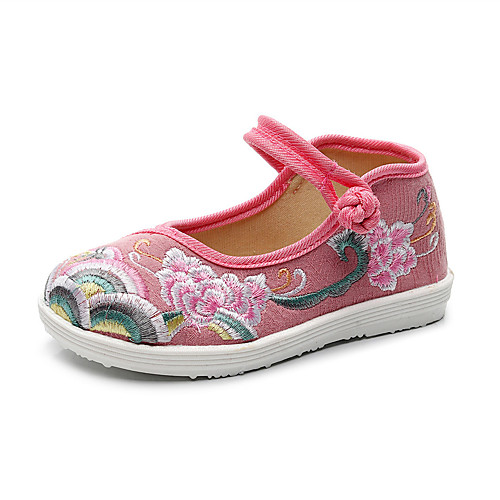 

Girls' Modern Shoes Flat Flat Heel White Red Pink Buckle Children's