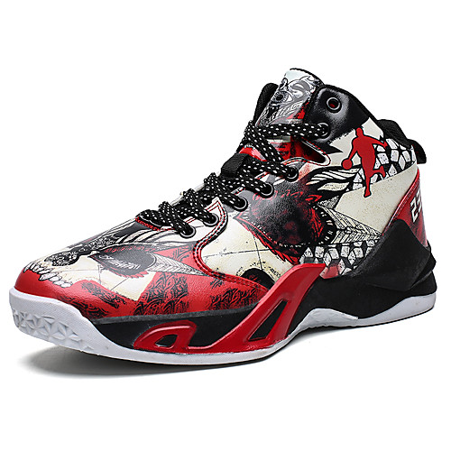 

Men's Trainers Athletic Shoes Sporty Casual Athletic Running Shoes Basketball Shoes PU Breathable Non-slipping Wear Proof Black Yellow Red Fall