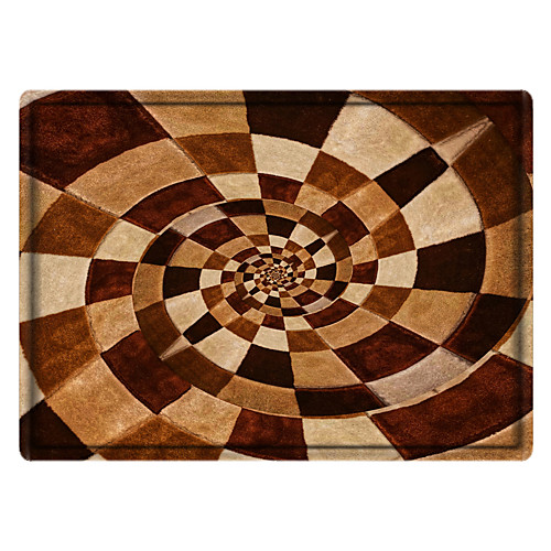 

Rectangle 3/5 (1.5 cm) Doormats Machine Made Bonded Non Skid Classic Geometic