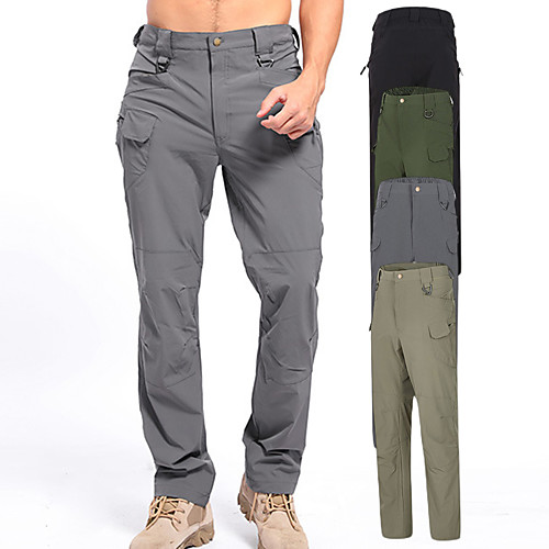 

Men's Hiking Pants Trousers Hunting Pants Tactical Cargo Pants Waterproof Ventilation Quick Dry Breathable Summer Camo / Camouflage for Black Army Green Grey S M L XL XXL