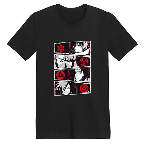 

Inspired by Naruto Uchiha Sasuke Cosplay Costume T-shirt Microfiber Graphic Prints Printing T-shirt For Women's / Men's