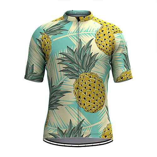 

Men's Short Sleeve Cycling Jersey Yellow Fruit Bike Top Mountain Bike MTB Road Bike Cycling Breathable Sports Clothing Apparel / Stretchy / Athletic