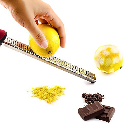 

Cheese Chocolate Lemon Grater Fruit Zester Sharp Durable Scraper Stainless Steel Kitchen Tool Set