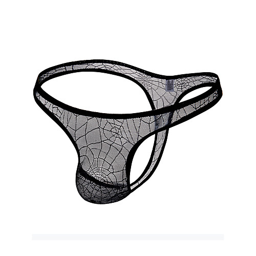 

Men's 1 Piece Basic G-string Underwear - Normal Low Waist Light Blue White Black S M L